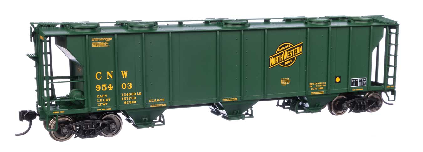 Walthers Mainline HO Scale Chicago & North Western(TM) #95403 50' Pullman-Standard PS-2 2893 3-Bay Covered Hopper