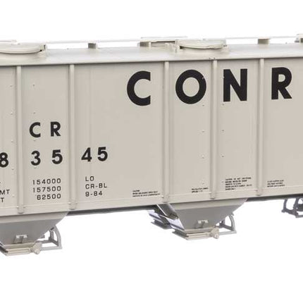 Walthers Mainline HO Scale Conrail #883545 50' Pullman-Standard PS-2 2893 3-Bay Covered Hopper