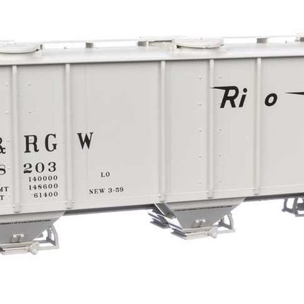 Walthers Mainline HO Scale Denver & Rio Grande Western(TM) #18203 50' Pullman-Standard PS-2 2893 3-Bay Covered Hopper