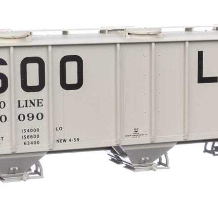 Walthers Mainline HO Scale Soo Line #70090 50' Pullman-Standard PS-2 2893 3-Bay Covered Hopper