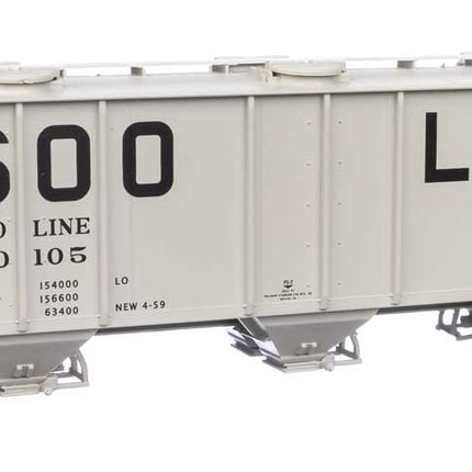 Walthers Mainline HO Scale Soo Line #70105 50' Pullman-Standard PS-2 2893 3-Bay Covered Hopper