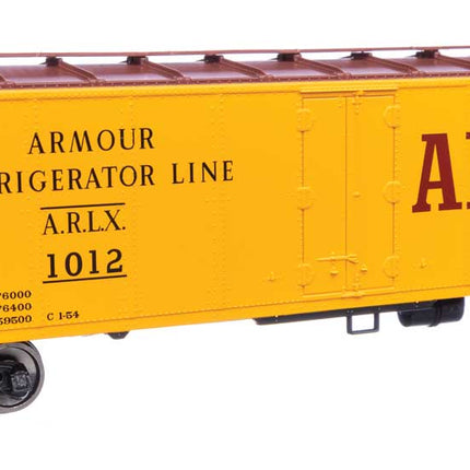 Walthers Mainline HO Scale Armour Refrigerator Line ARLX #1012 40' Steel Reefer with Dreadnaught Ends