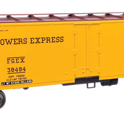 Walthers Mainline HO Scale Fruit Growers Express FGEX #38484 40' Steel Reefer with Dreadnaught Ends