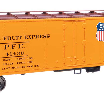 Walthers Mainline HO Scale Pacific Fruit Express #41430 UP & SP logos 40' Steel Reefer with Dreadnaught Ends