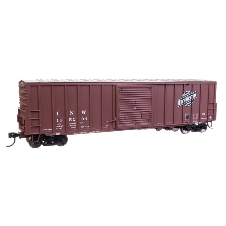 Walthers Mainline HO Scale Chicago & North Western(TM) #155204 50' ACF Exterior Post Dreadnaught End Plate B Boxcar