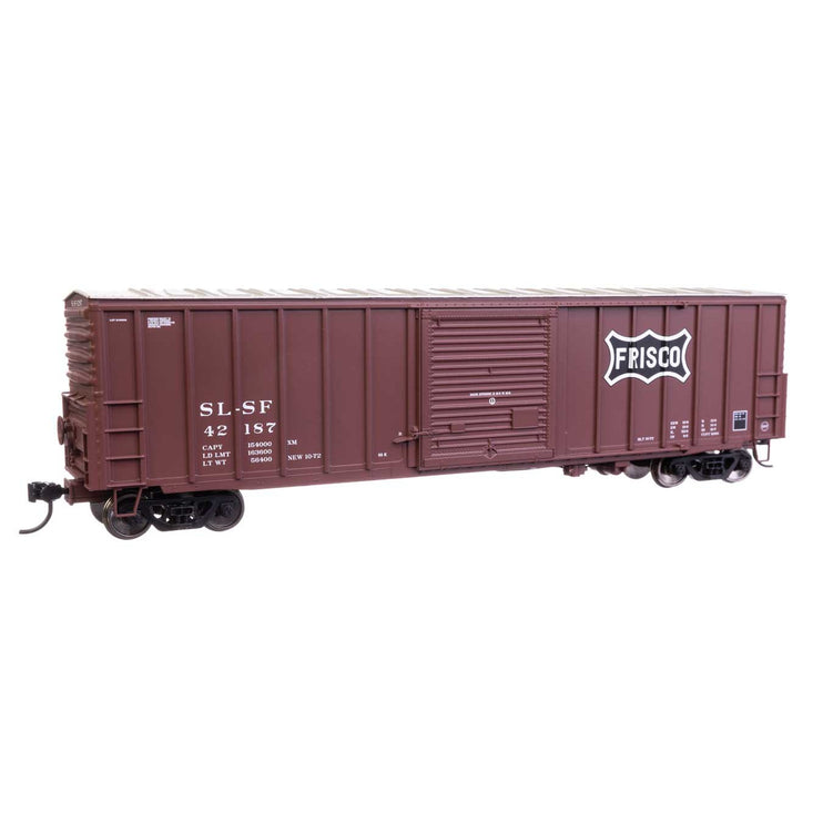 Walthers Mainline HO Scale St. Louis - San Francisco - Frisco #42187 50' ACF Exterior Post Dreadnaught End Plate B Boxcar