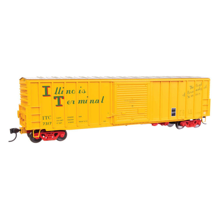 Walthers Mainline HO Scale Illinois Terminal #7317 50' ACF Exterior Post Dreadnaught End Plate B Boxcar