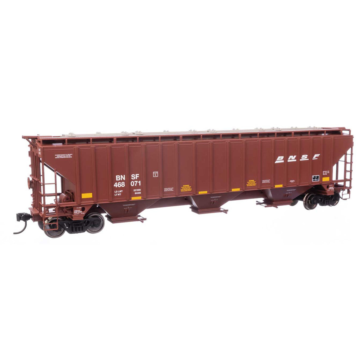 Walthers Mainline HO Scale BNSF 468071 Trinity 4750 Covered Hopper