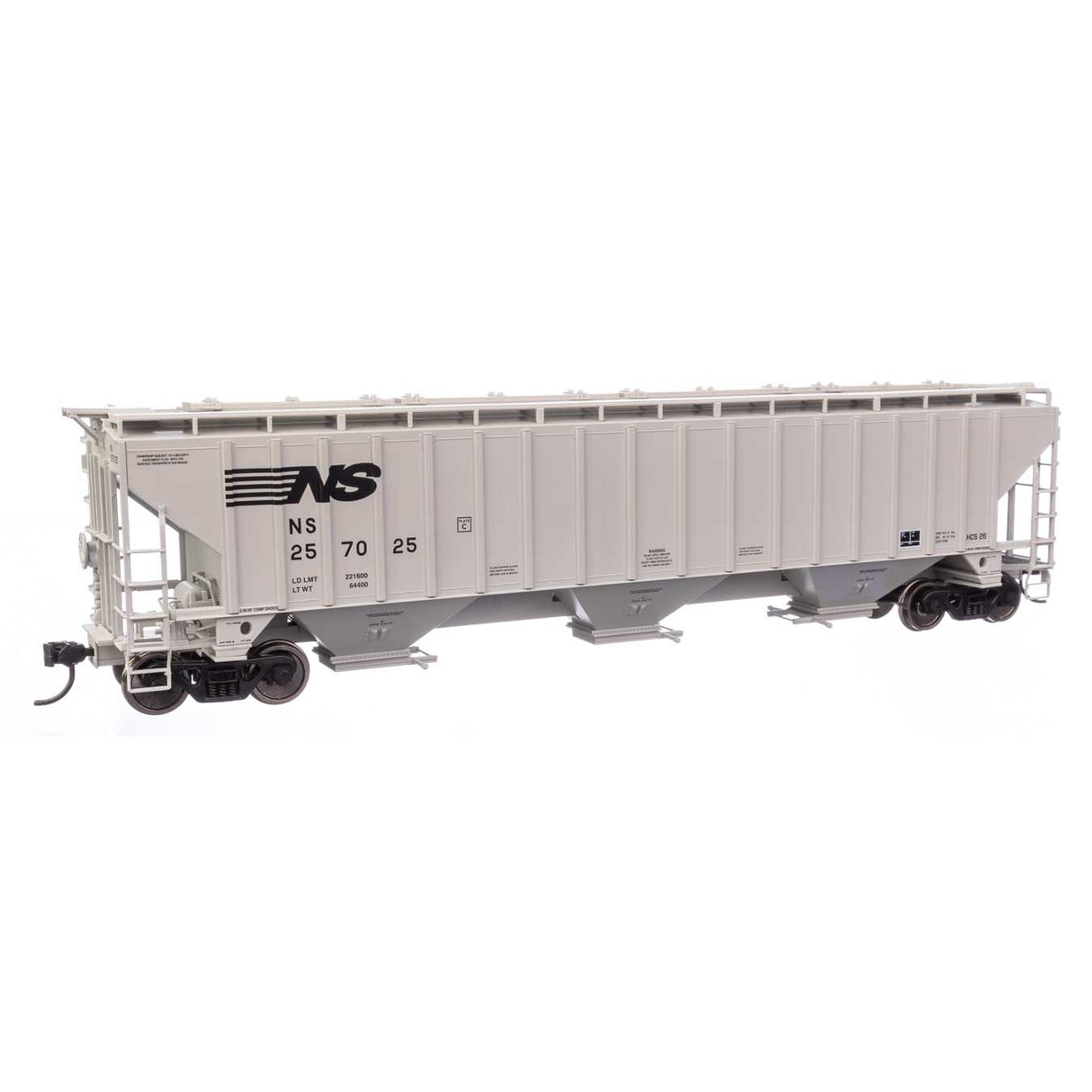 Walthers Mainline HO Scale Norfolk Southern 257025 Trinity 4750 Covered Hopper