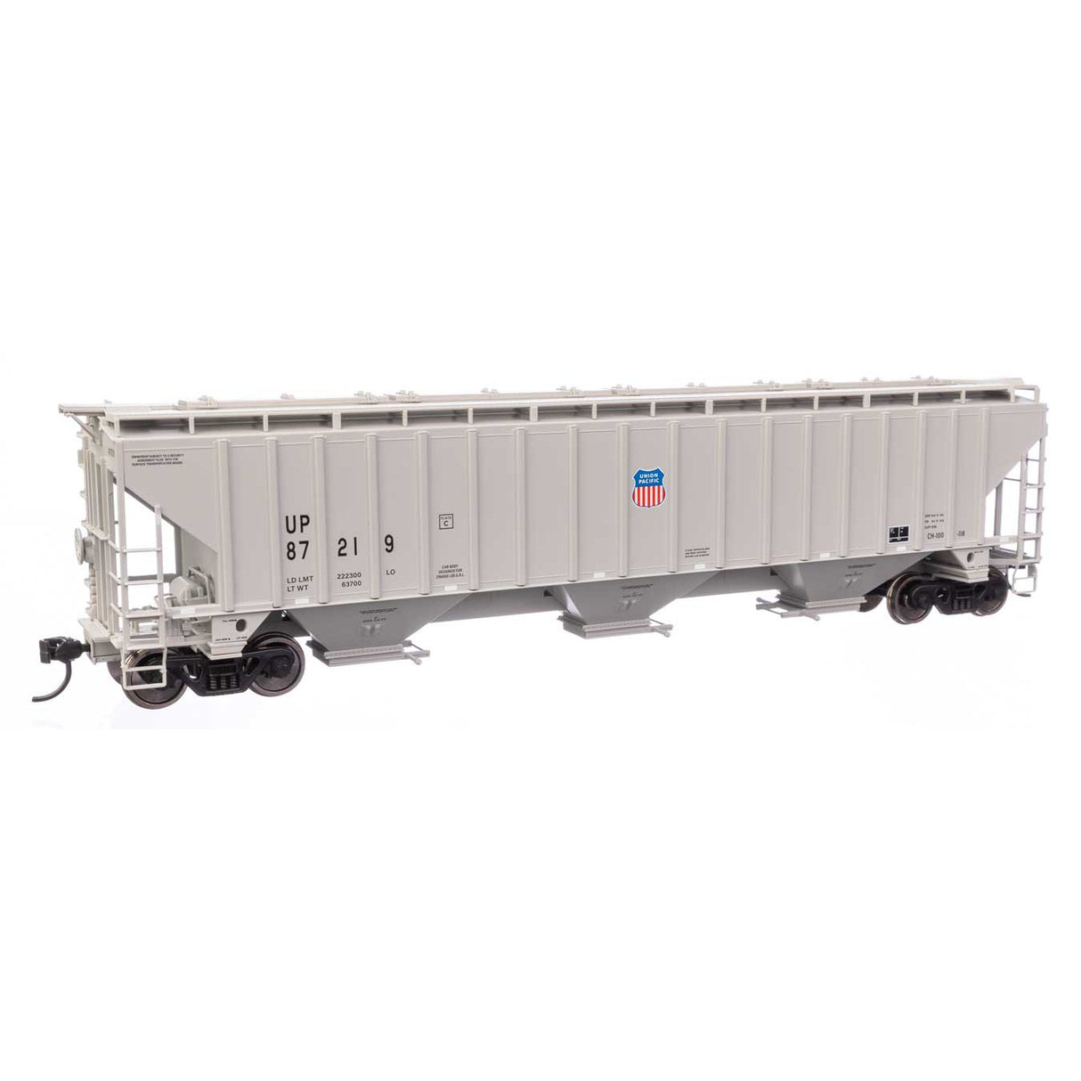 Walthers Mainline HO Scale Union Pacific 87219 Trinity 4750 Covered Hopper