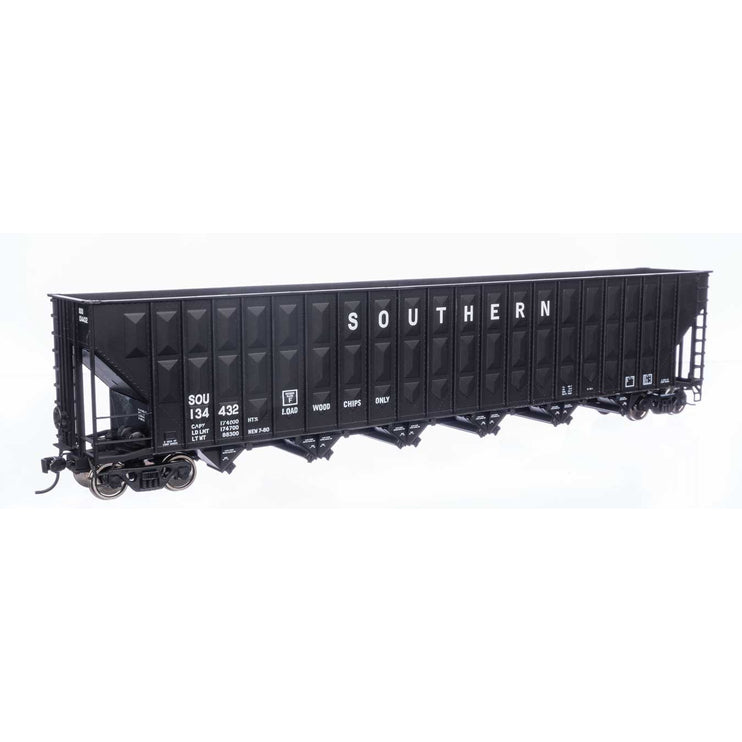 Walthers Mainline HO Scale Southern Black 134432 Greenville 7,000 Cubic Foot Wood Chip Hopper