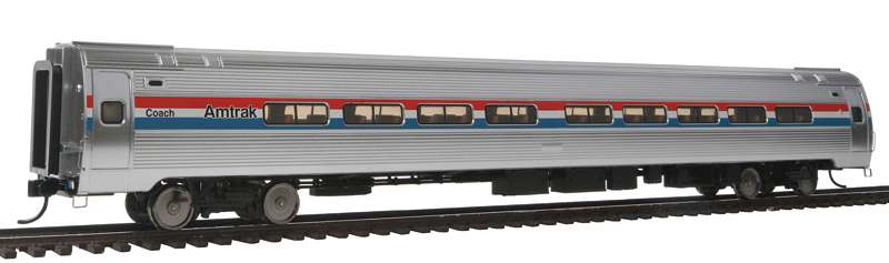 Walthers Proto Amtrak 85' Amfleet I 84-Seat Coach Phase III Lighted