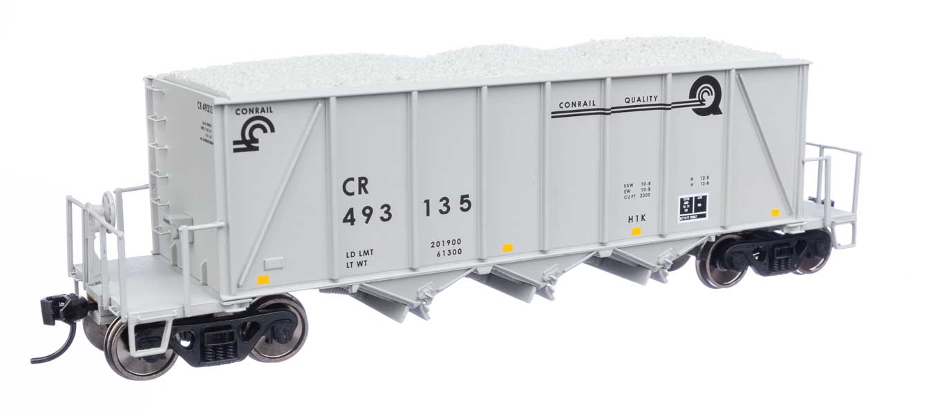 Walthers Proto HO Conrail #493135 40' Ortner 100-Ton Open Aggregate Hopper