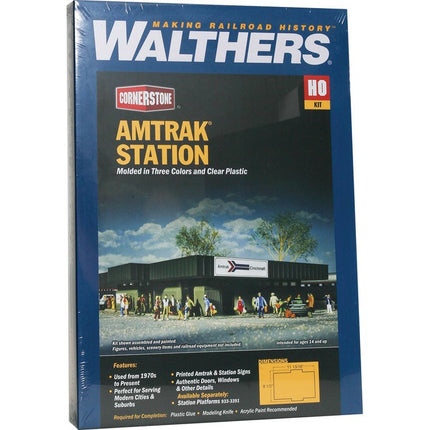 Walthers Cornerstone HO Scale Amtrak Station Kit