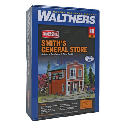 Walthers Cornerstone HO Scale Smith's General Store Kit 53/4 x 5 x 51/2" 14.3 x 12.5 x 13.7cm