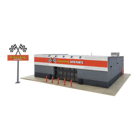 Walthers Cornerstone HO Scale Auto Parts Store Building Kit