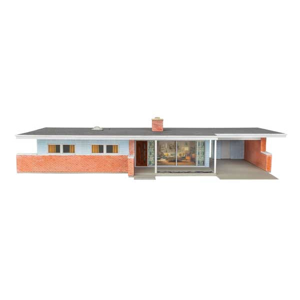 Walthers Cornerstone HO Scale Mid-Century Modern Home Front