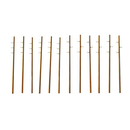 Walthers Cornerstone HO Scale Intermediate Height Utility Poles 12 Pack