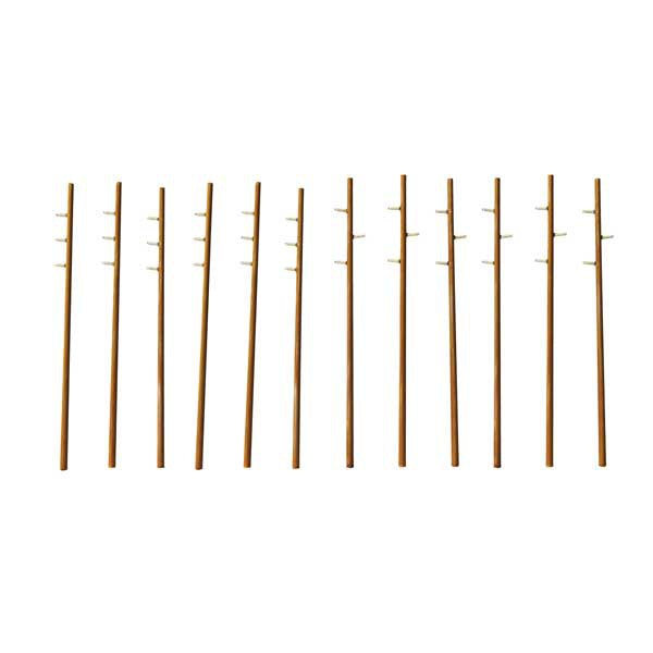 Walthers Cornerstone HO Scale Intermediate Height Utility Poles 12 Pack