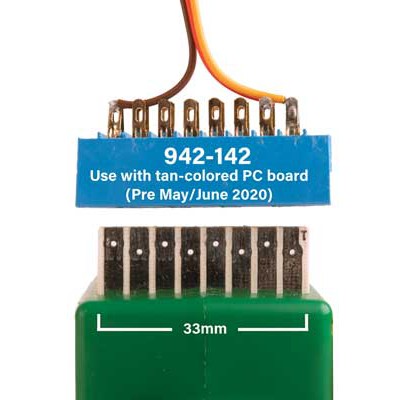 Walthers Controls Edge Connector for Tortoise Switch Machine w/Tan PC Board pkg(2)