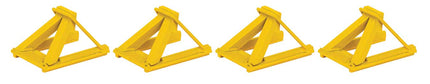 Walthers HO Scale Yellow Track Bumpers 4 Pack Assembled 