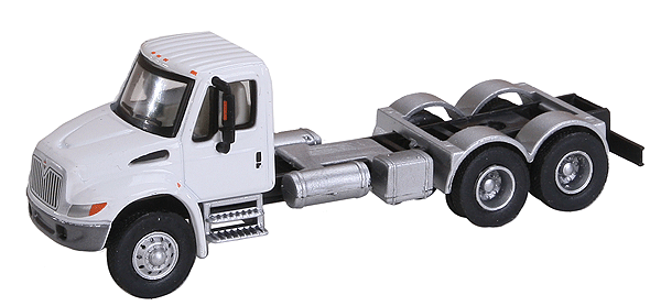 International(R) 4300 Dual-Axle Semi Tractor Only - Assembled - White Cab / Black Chassis