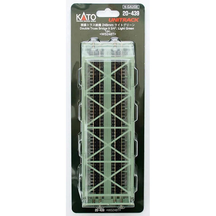 Kato N Scale Double Truss Bridge Green 248mm 20-439