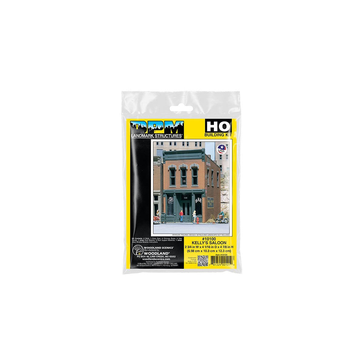 Dpm Kit Woodland Scenics HO Scale Kelly's Saloon DPM Kit 10100 – Fusion Scale ...