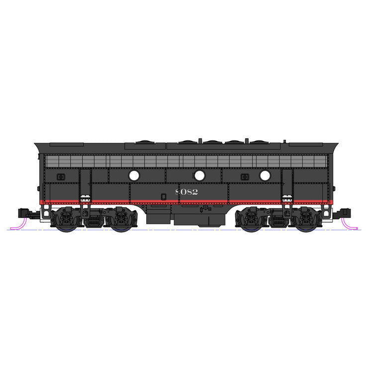 Kato N Scale F7 A/B Diesels SP #6282 & 8082 with Digitraxx DCC Decoders