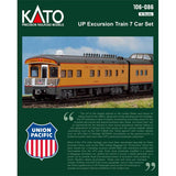 Kato N Scale Union Pacific UP Excursion Train 7-Car Set With Lights