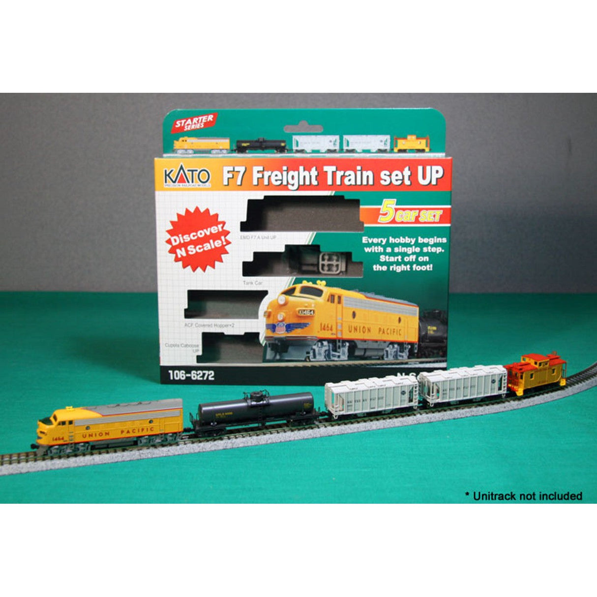 Kato N Scale Union Pacific Diesel Freight Train-Only Set DCC