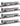 Kato N Scale Amtrak Amfleet I Phase VII 4-Car Bookcase Set With Interior Lights 106-8021-1