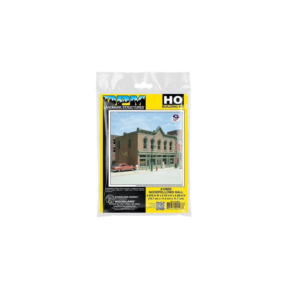 Dpm Kit Woodland Scenics HO Scale Goodfellow's Hall DPM Kit – Fusion Scale Hobbies