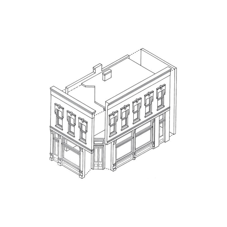 Woodland Scenics HO Scale Carol's Corner Cafe DPM Kit