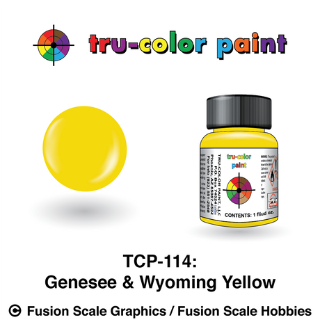 Tru Color Paint Genesse & Wyoming Yellow 1oz