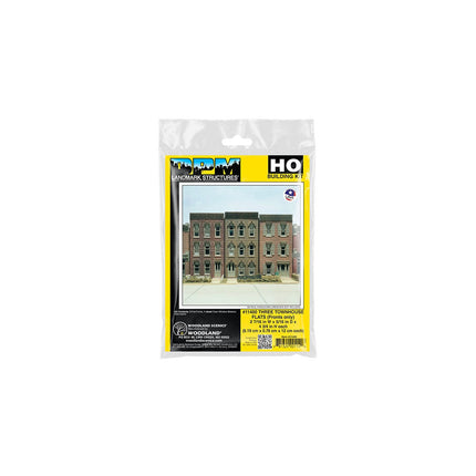 Woodland Scenics HO Scale Townhouse Flats//3 Fronts DPM Kit