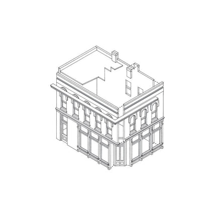 Woodland Scenics HO Scale The Other Corner Cafe DPM Kit