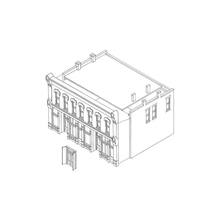 Woodland Scenics HO Scale Front Street Building DPM Kit