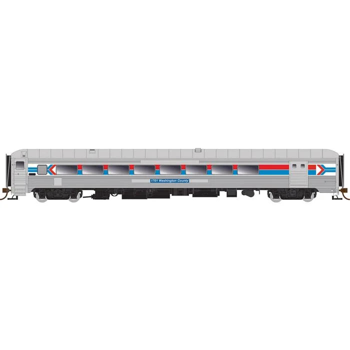 Rapido HO Scale Pullman-Bradley Amtrak #1701 Washington County Car w/ Baggage | Fusion Scale Hobbies