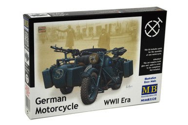 German Box Motorcycle 1/35 Master Box WWII German Motorcycle w/Sidecar Plastic Model Kit ...