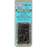 Kadee #148-50 HO Scale Bulk Pack - 50 pair #148 Whisker Metal Couplers - Medium (9/32") Centerset Shank