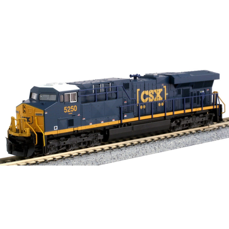 Kato N Scale ES44DC Diesel CSX #5293 DCC Boxcar Logo