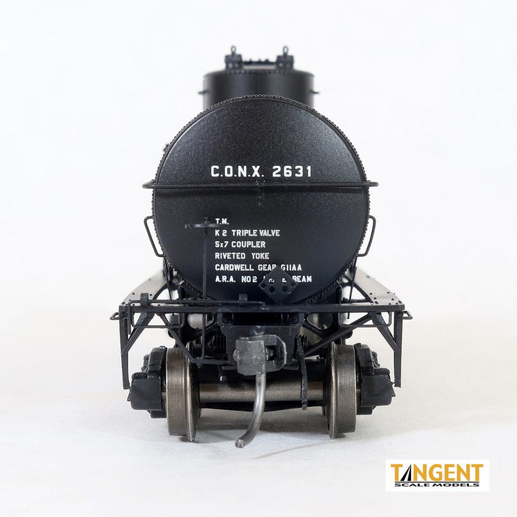 Tangent CONX “Continental Oil 1923+ Lease” GATC 1917-design 8000 Gallon Tank Car #2631