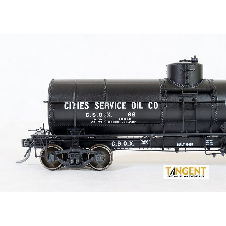 Tangent CSOX “Cities Service Oil (Penn)” 1937+ GATC 1917-design 8000 Gallon Tank Car #74