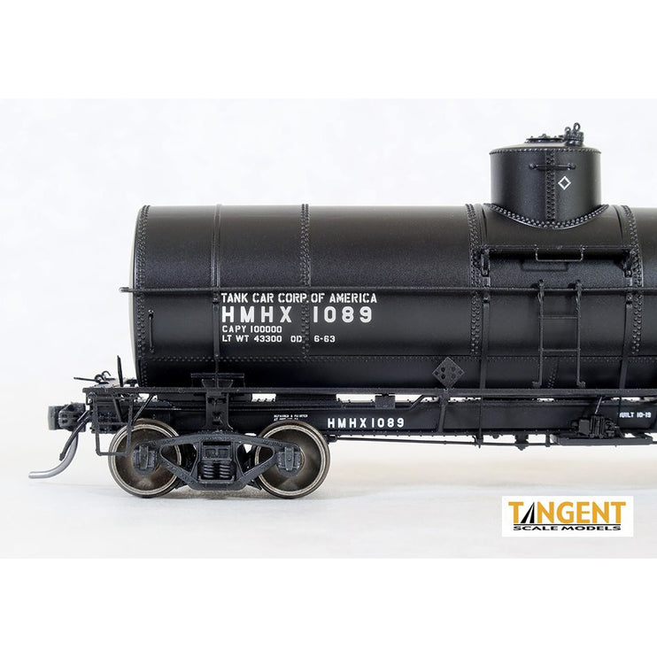 Tangent HMHX "Black Lease" 1963+ GATC 1917-design 10000 Gal. Tank Car  #1040