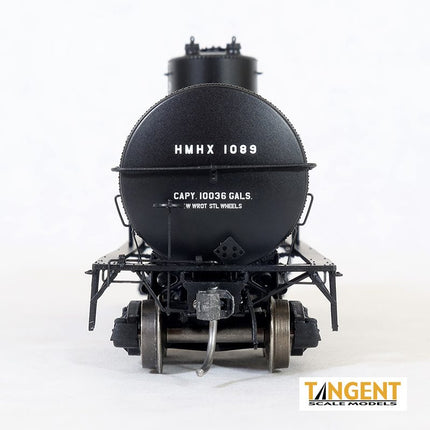 Tangent HMHX "Black Lease" 1963+ GATC 1917-design 10000 Gal. Tank Car  #1040