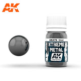AK Interactive Xtreme Metal Steel Metallic Paint 30ml Bottle