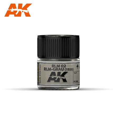 AK Interactive Real Colors RLM 02 RLM-GRAU (1938) 10ml