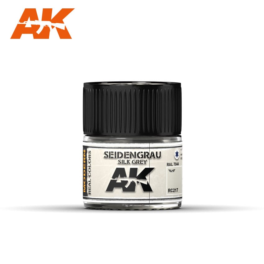 AK Interactive Real Colors Seidengrau-Silk Grey RAL 7044 10ml