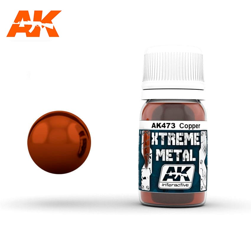AK Interactive Xtreme Metal Copper Metallic Paint 30ml Bottle
